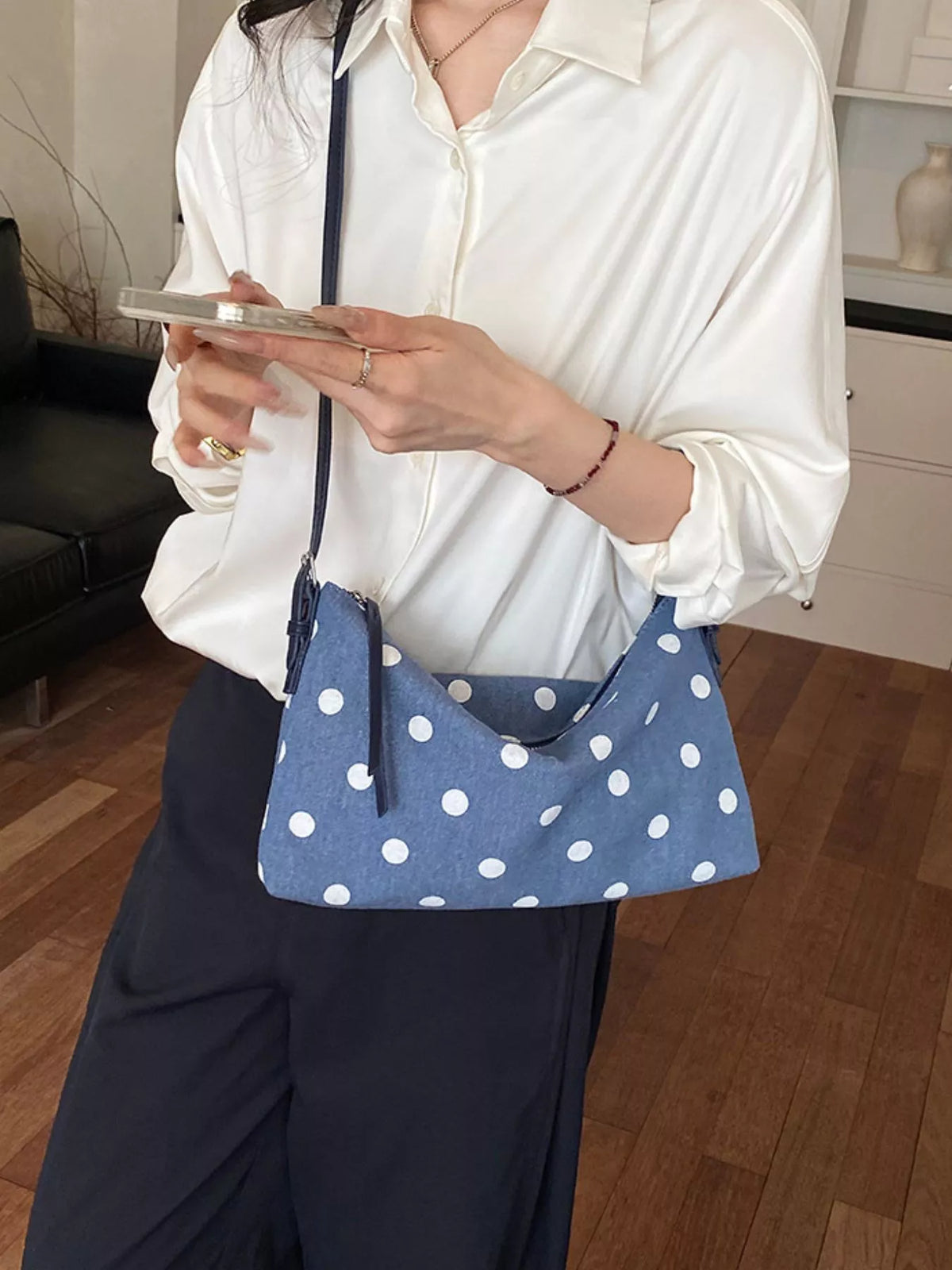 Polka Dot Shoulder Bag - Lilixa.store