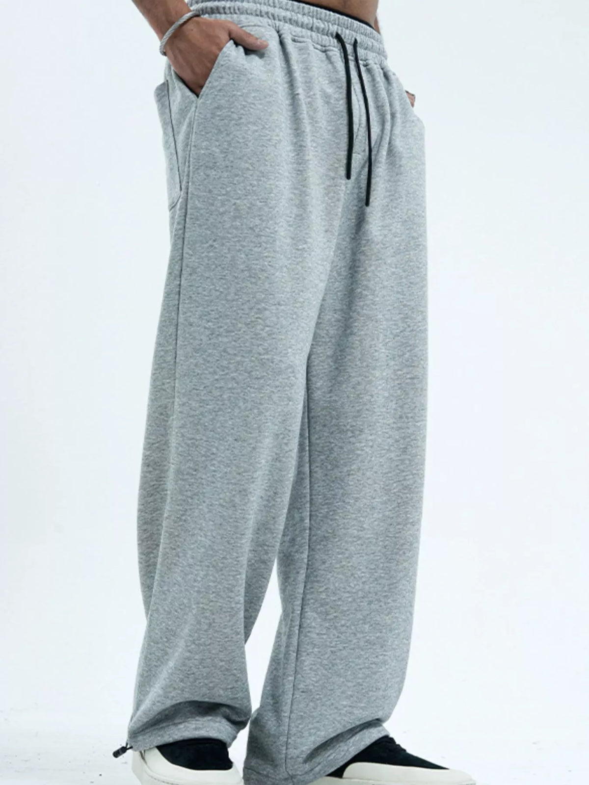 Men's Drawstring Wide Leg Pants