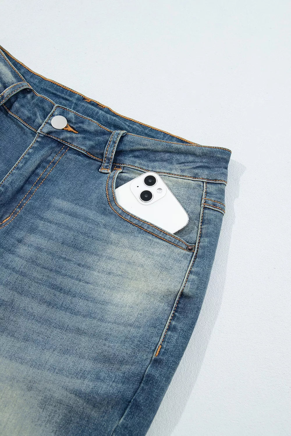 Pocket Detail Flare Leg Jeans - Lilixa.store