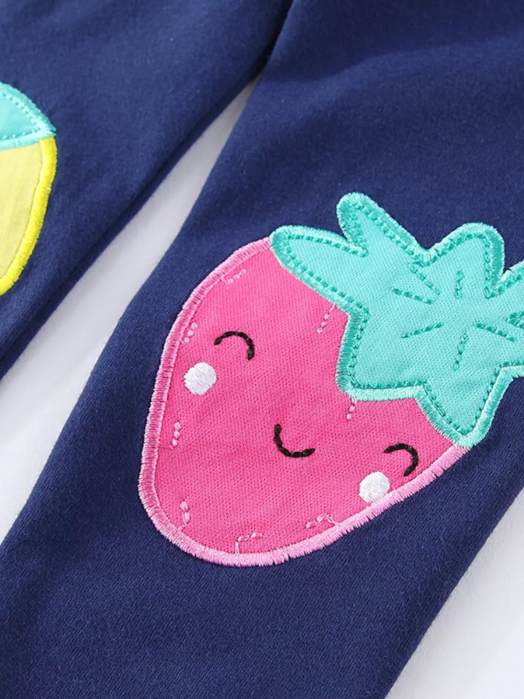 Children's Fruit Applique Knit Leggings - Lilixa.store