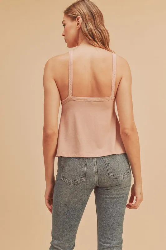 Aemi + Co Lightweight Ribbed Tank - Lilixa.store