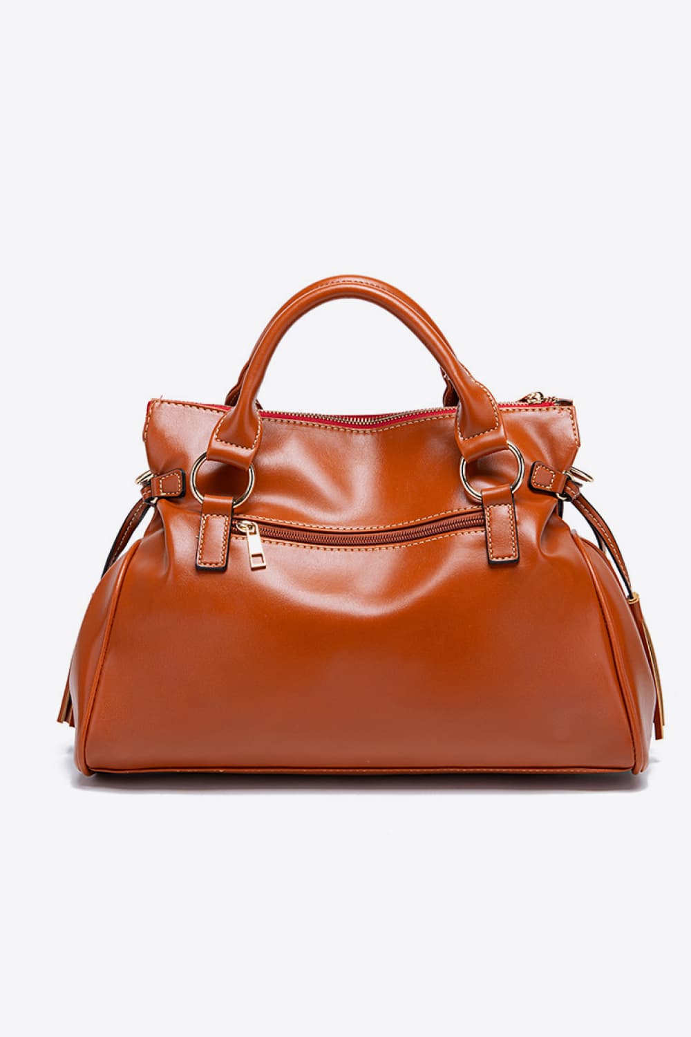 PU Leather Handbag with Tassels - Lilixa.store