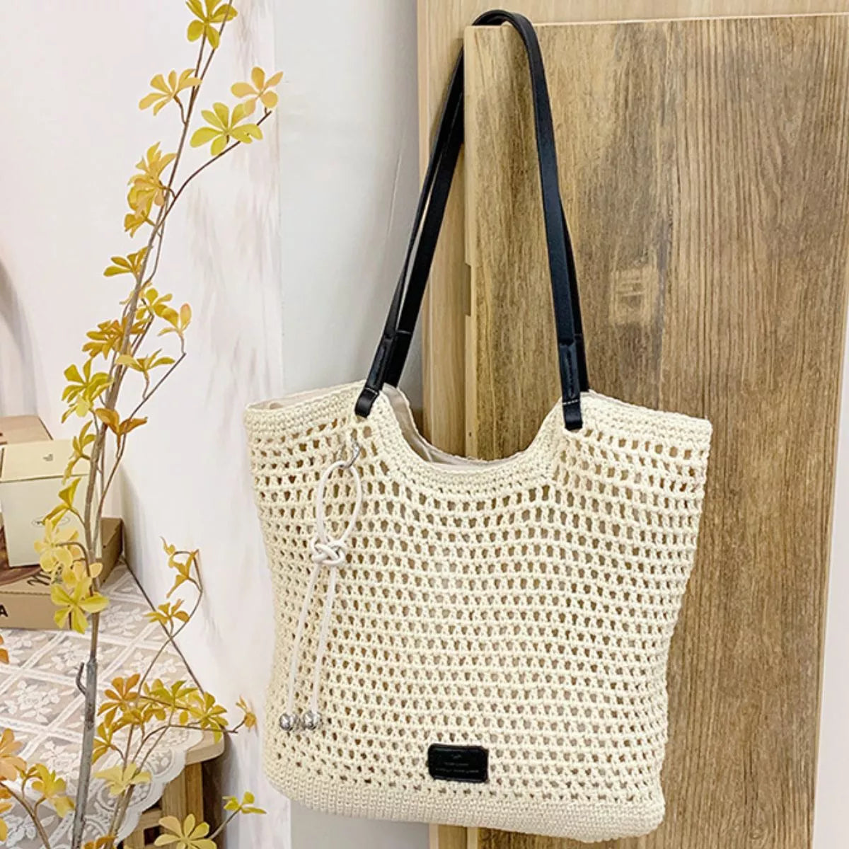 Crochet Knit Shoulder Bag - Lilixa.store