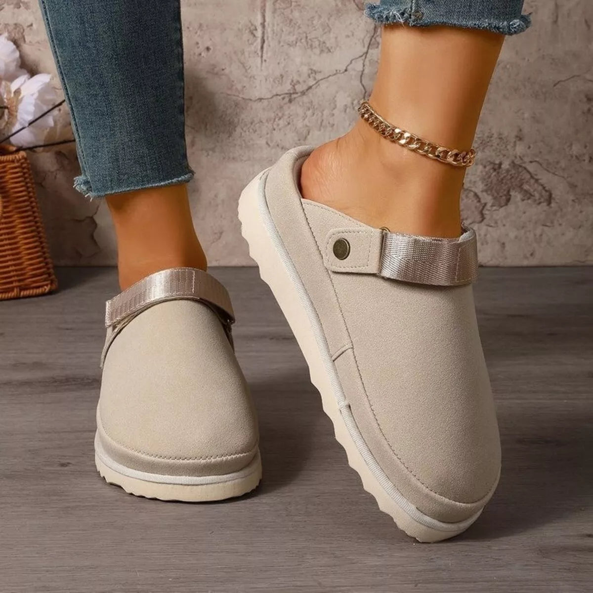 Round Toe Slip-Ons