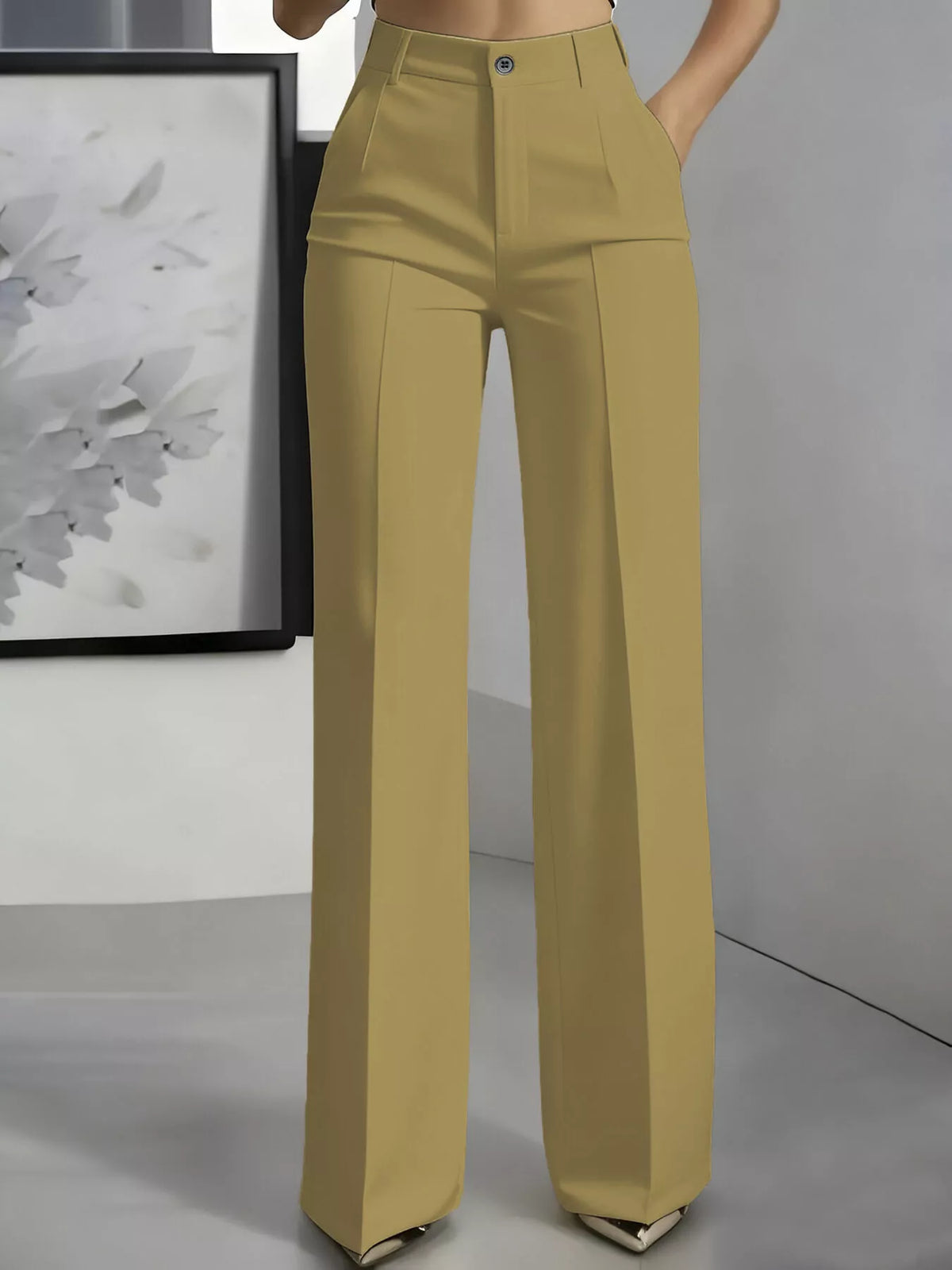 Full Size High-Waisted Wide-Leg Pants Plus Size - Lilixa.store