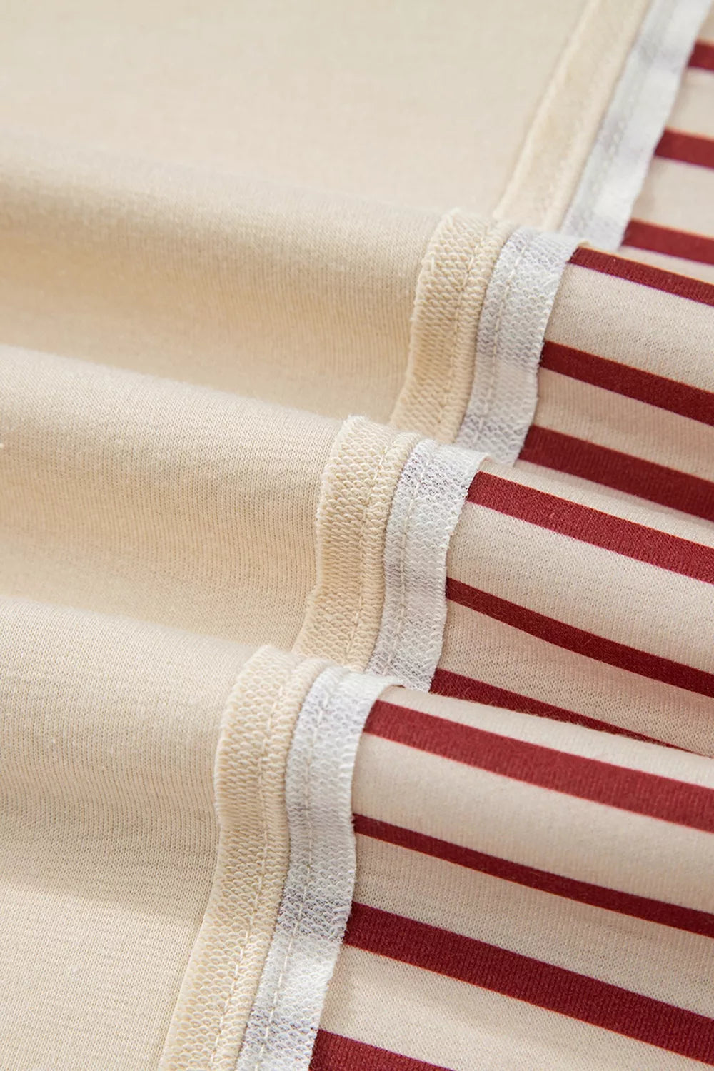 Slit Striped Long Sleeve Sweatshirt - Lilixa.store