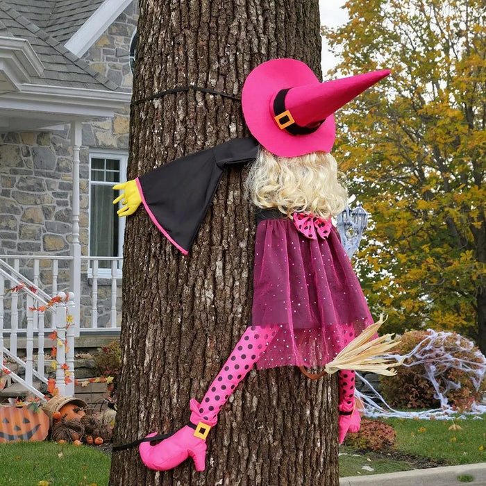 Crashing Witch Tree Hugger Halloween Decorative Ornament - Lilixa.store