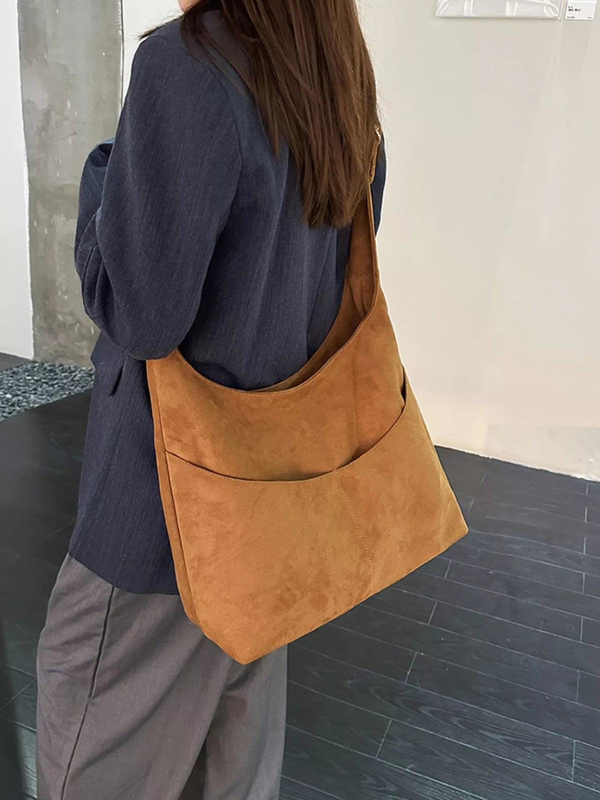 Solid Color Shoulder Bag - Lilixa.store