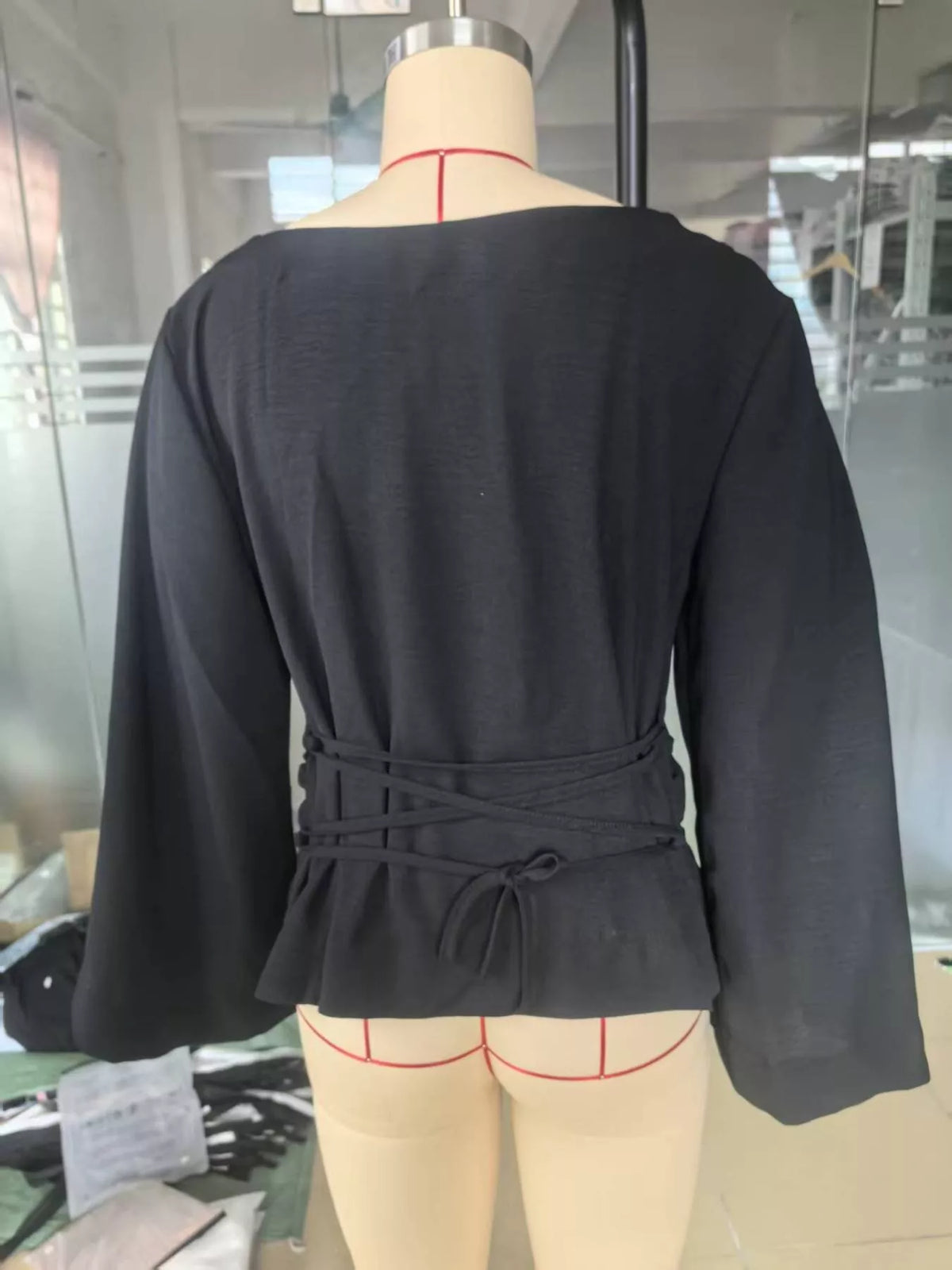 Boat Neck Long Sleeve Slim-Fit T-Shirt
