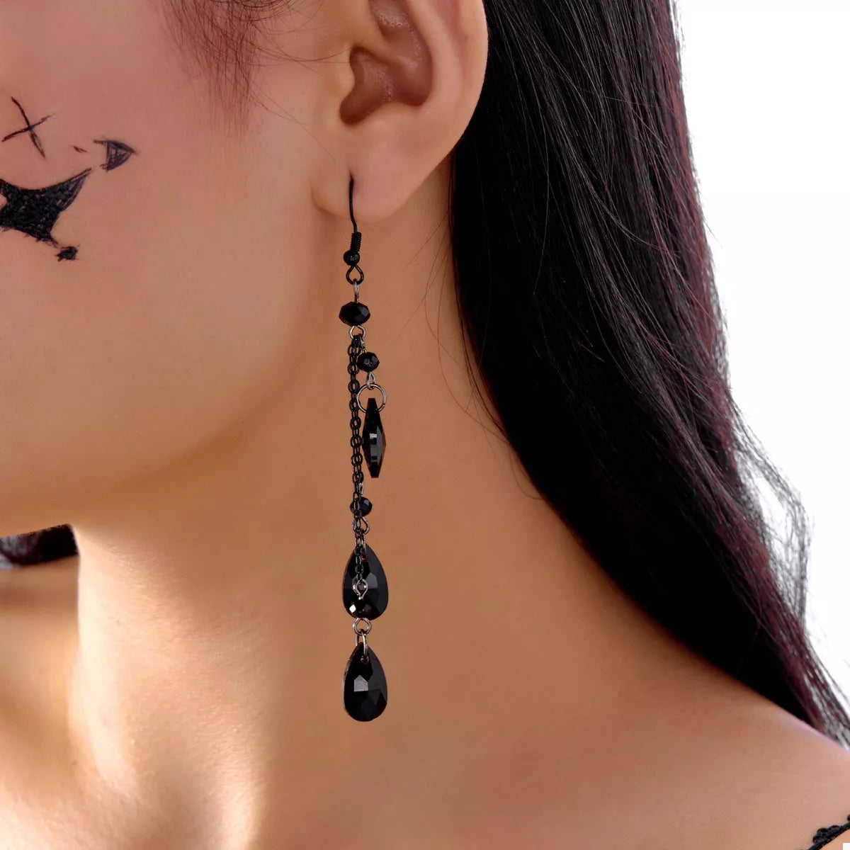 Halloween Teardrop Chain Dangle Earrings - Lilixa.store