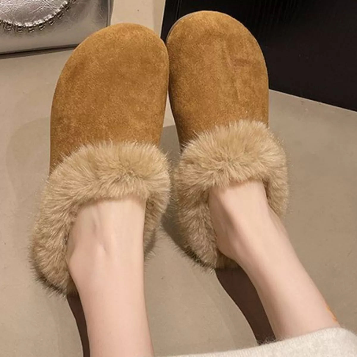 Fuzzy Plush Warm Indoor Slippers - Lilixa.store