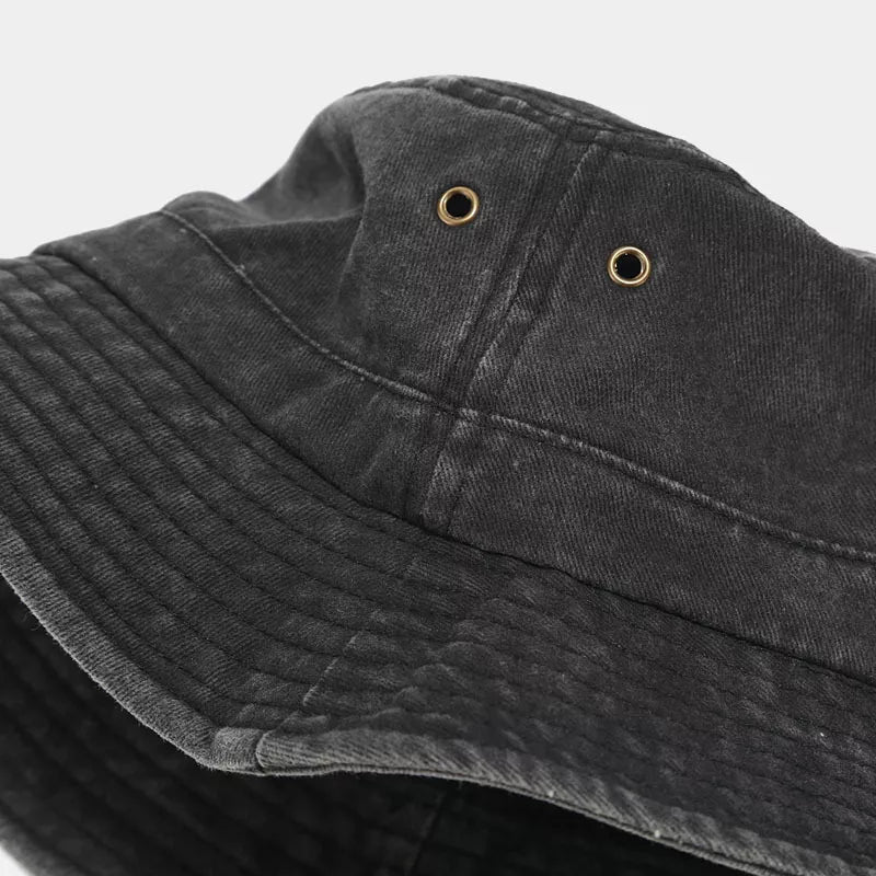 Washed Cotton Bucket Hat - Lilixa.store