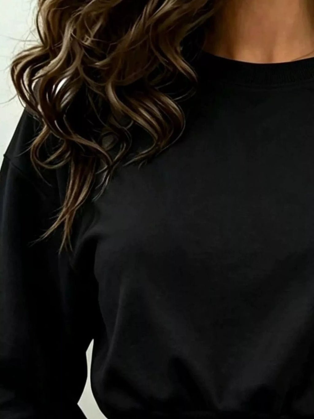 Long Sleeve Crop Sweatshirt - Lilixa.store