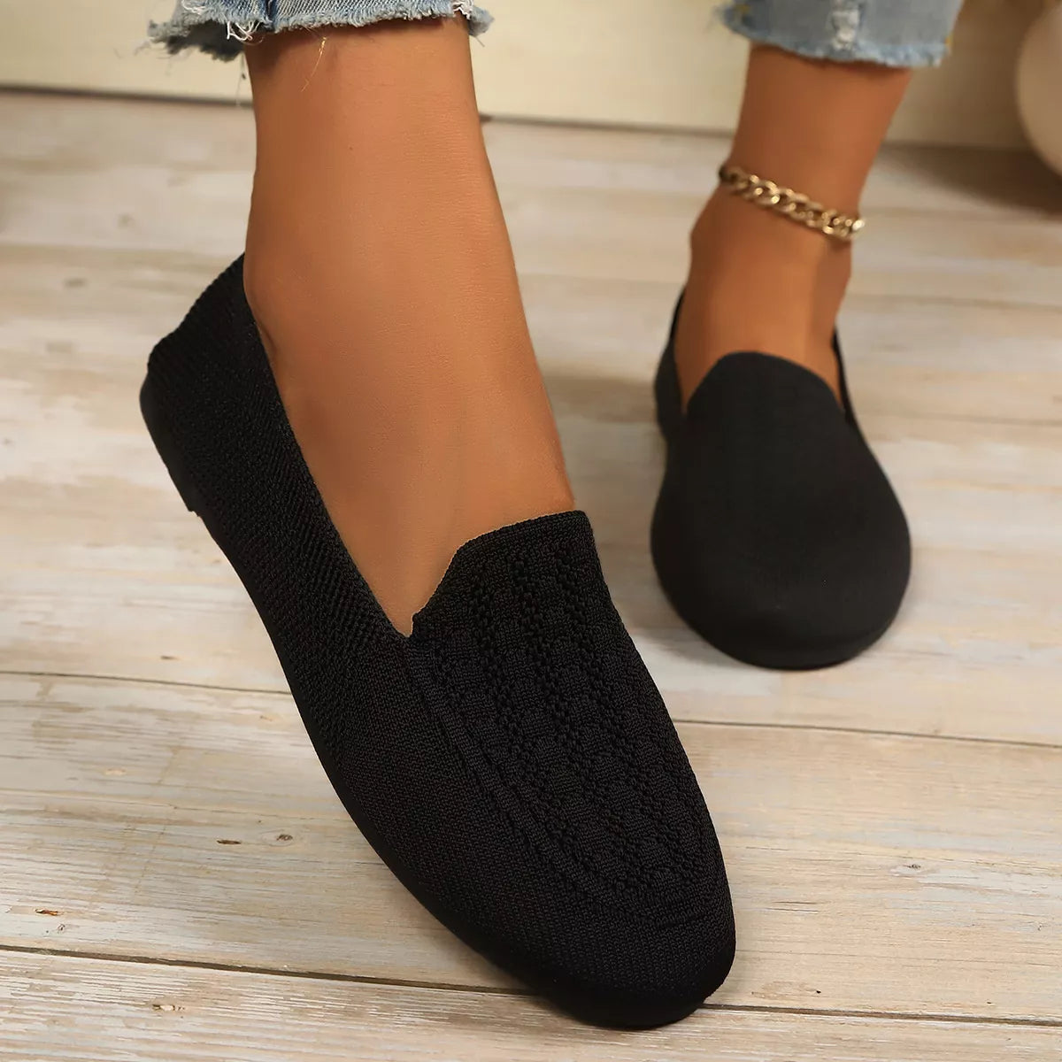 Breathable Knitted Slip-Ons - Lilixa.store