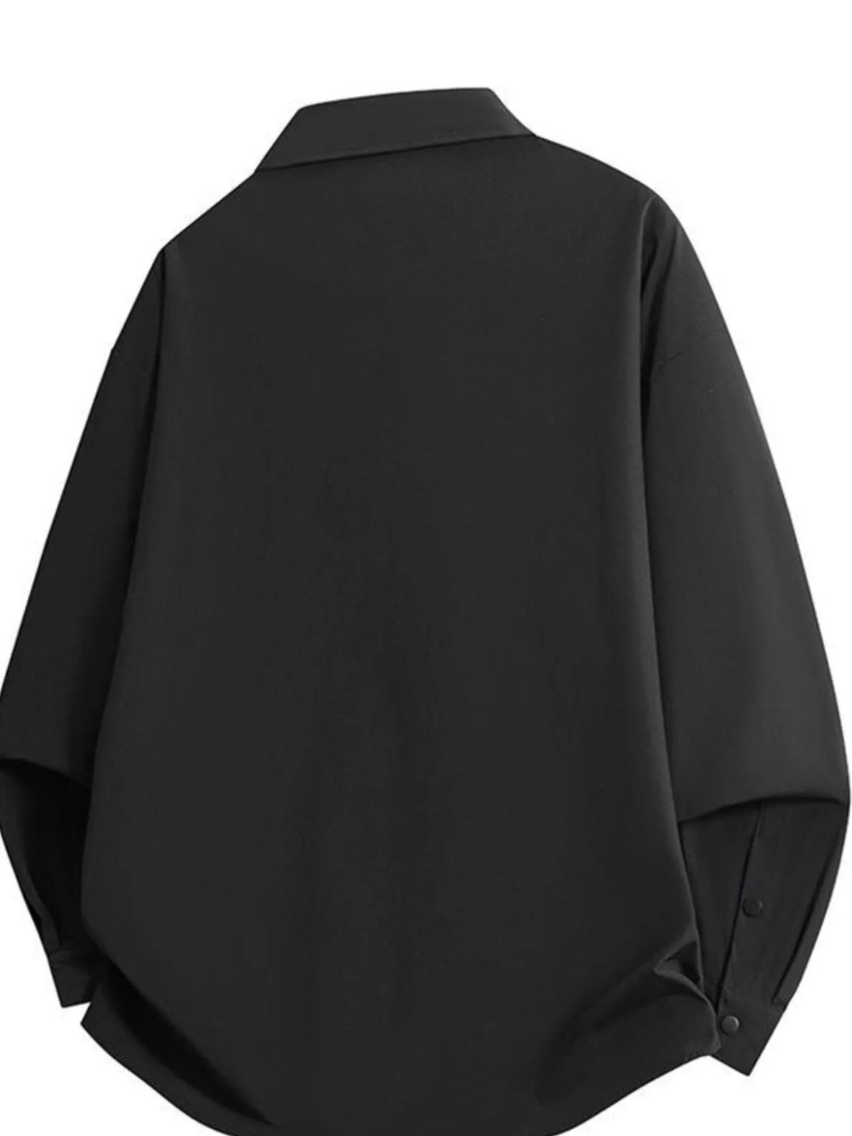 Men's Full Size Snap Down Long Sleeve Shacket Plus Size - Lilixa.store