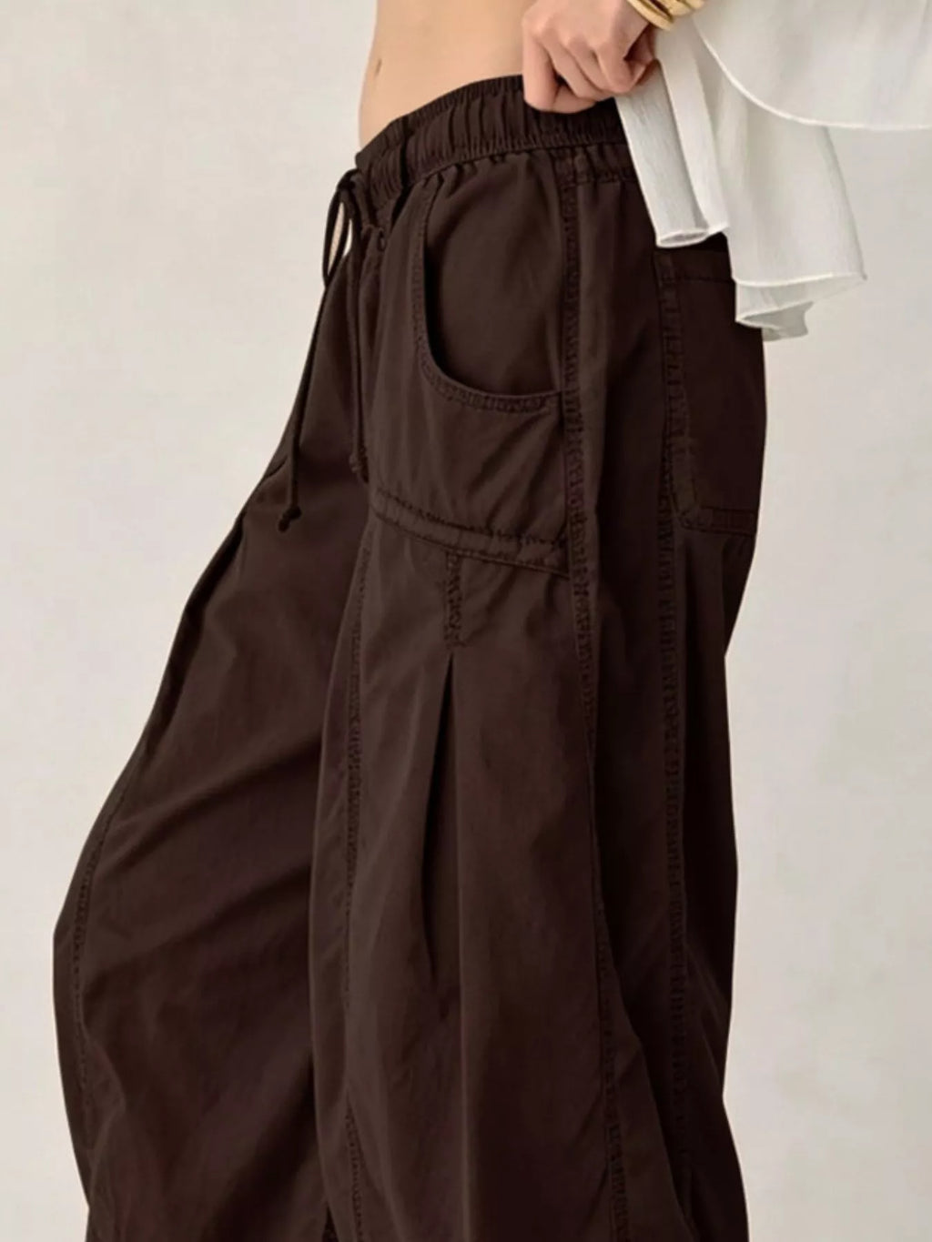High-Waisted Cargo Wide-Leg Pants - Lilixa.store