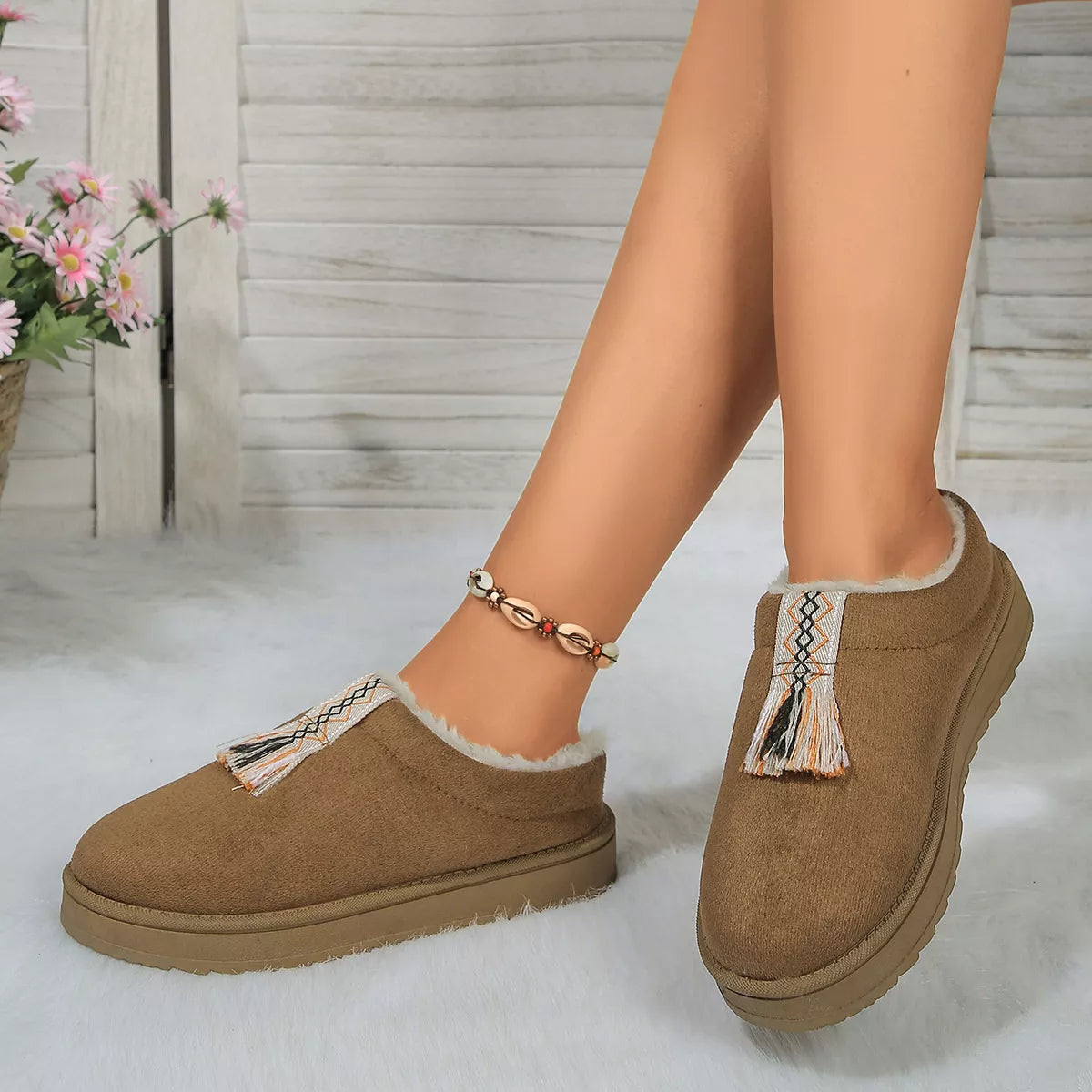 Round Toe Platform Slippers - Lilixa.store