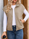 Zip-Up Vest Coat - Lilixa.store