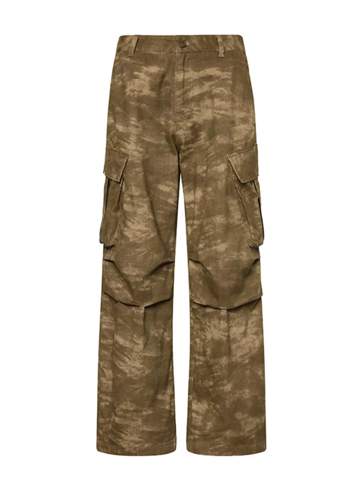 Men's Camouflage Print Cargo Pants in Taupe