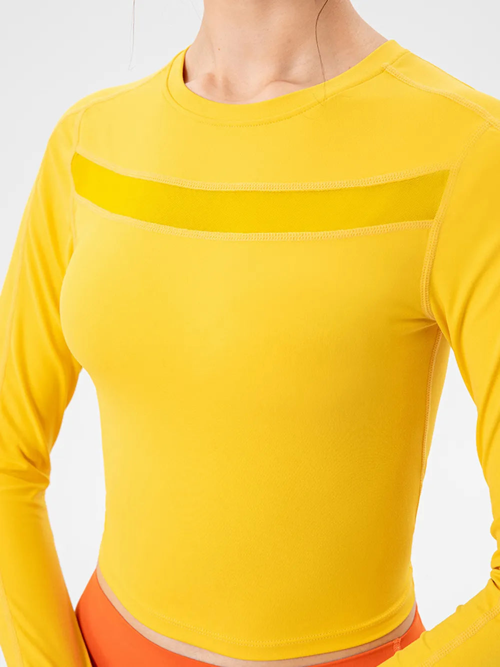 Round Neck Long Sleeve Active T-Shirt - Lilixa.store