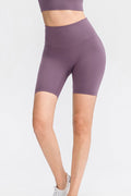 Slim Fit Wide Waistband Sports Shorts - Lilixa.store