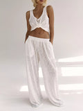 Wide Strap Tank and Pants Lounge Set - Lilixa.store