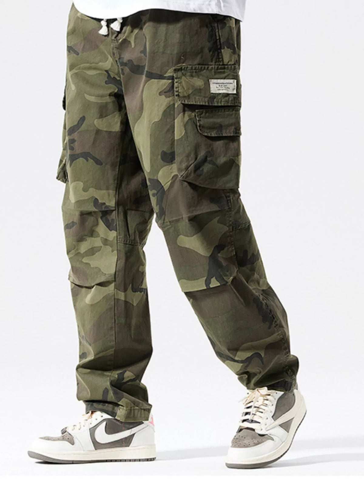 Men's Full Size Casual Camouflage Cargo Pants Plus Size, view 2