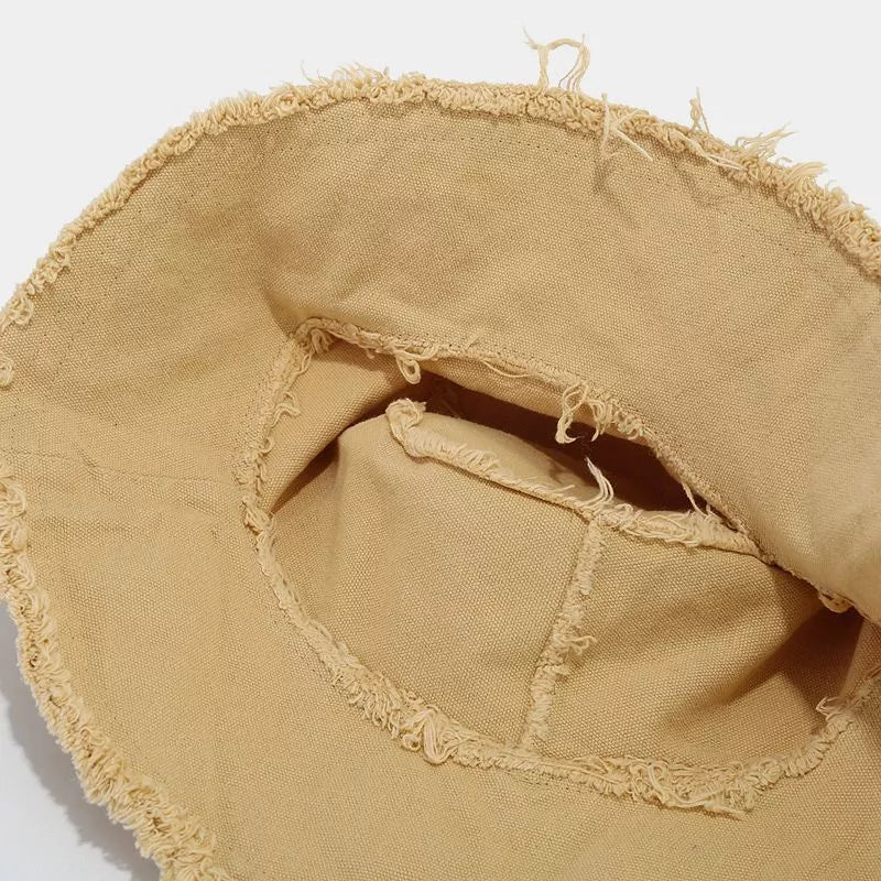 Frayed Edge Bucket Hat - Lilixa.store