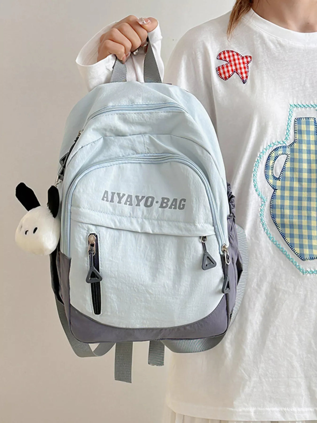 Color Block Lightweight Casual Backpack Bag - Lilixa.store