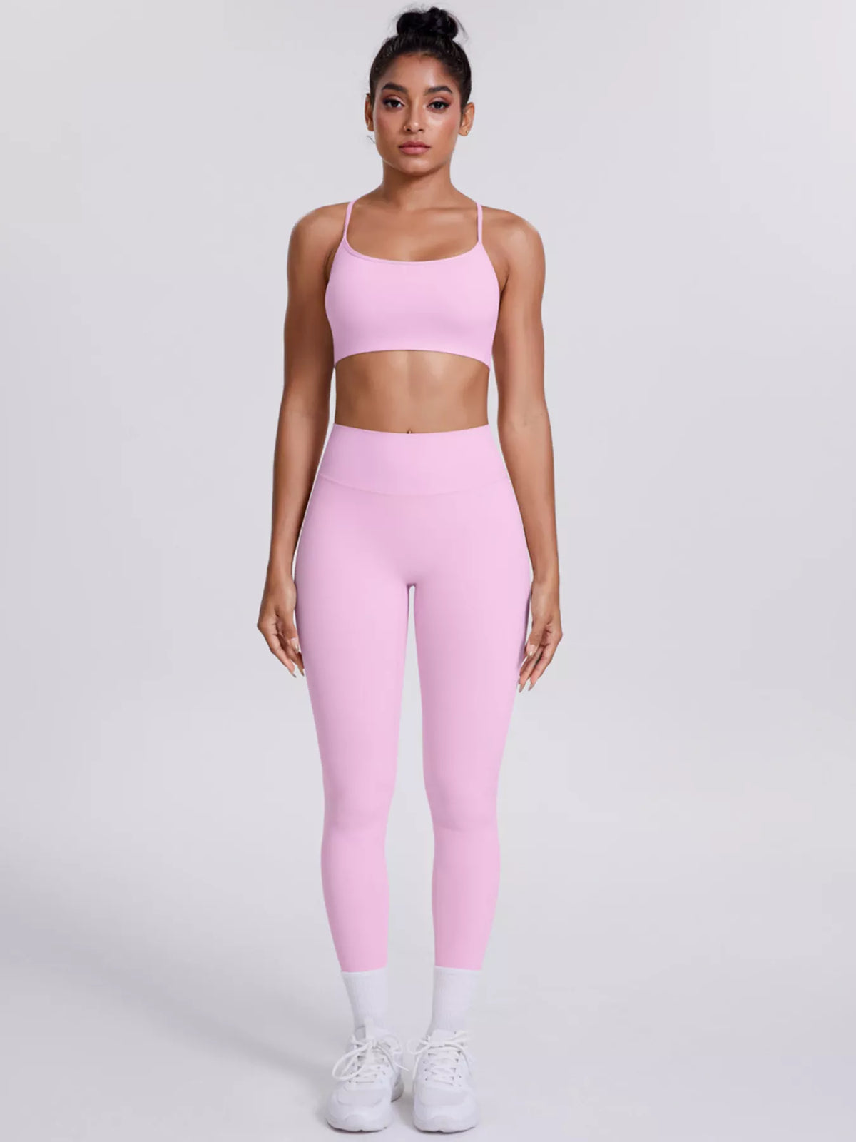 Criss-Cross Back Cami and Leggings Active Set - Lilixa.store