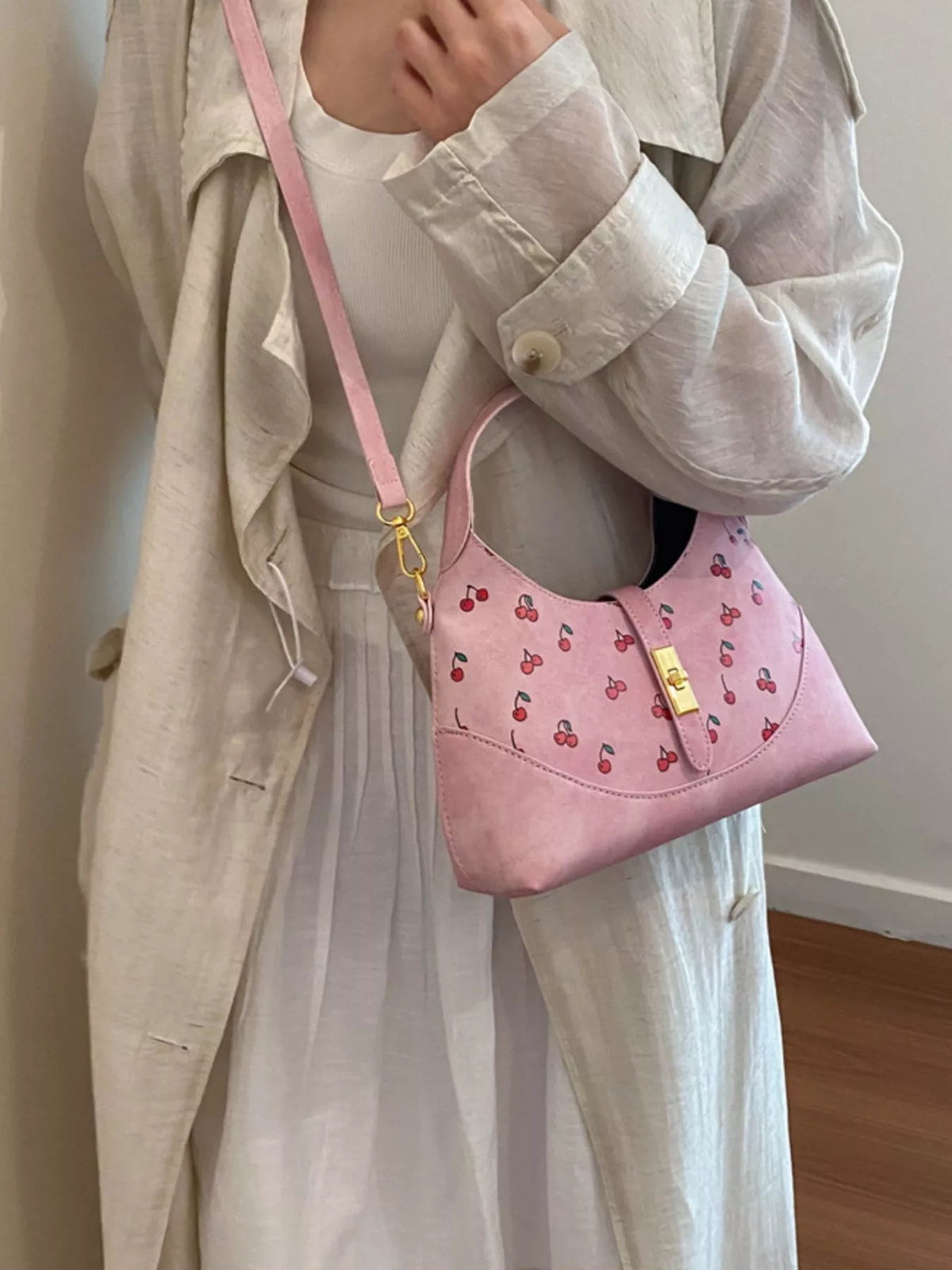 Cherry Print Crossbody Bag