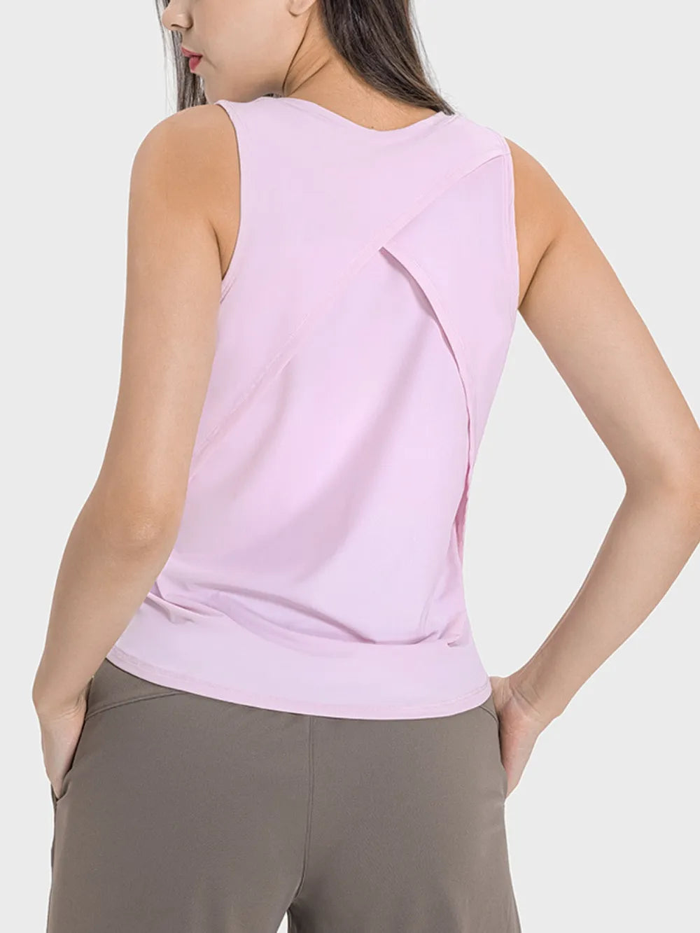 Millennia Round Neck Active Tank - Lilixa.store