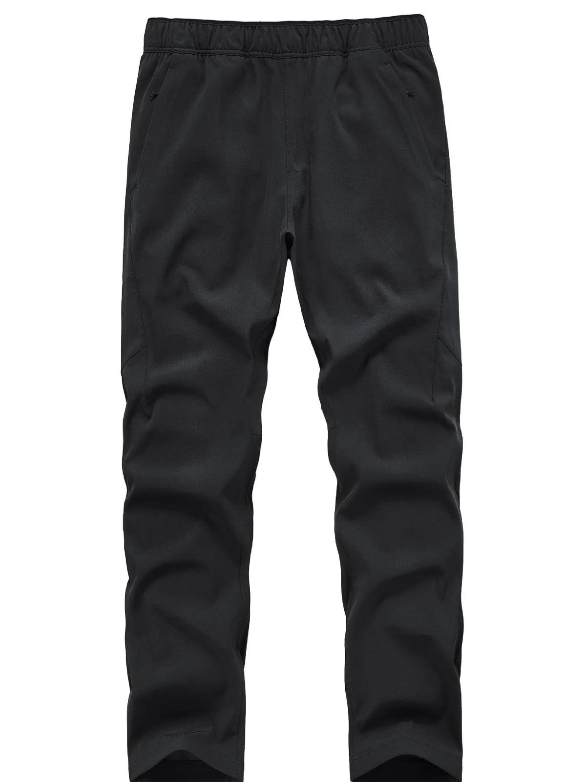 Men's Plus Size Casual Elastic Waist Pants in Black