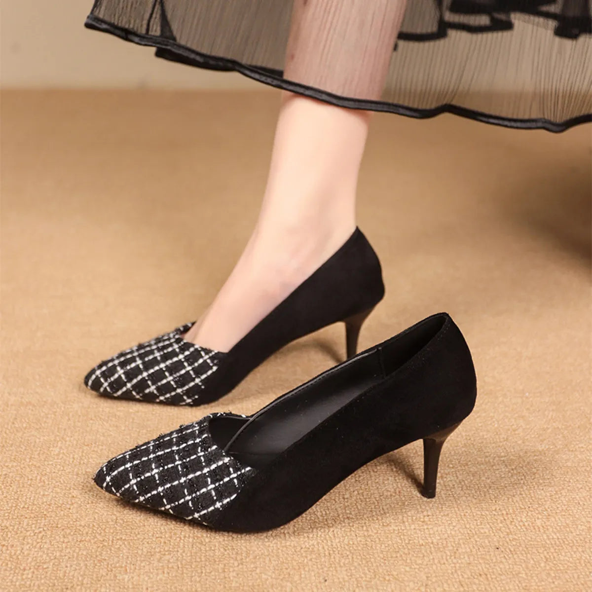 Point Toe Suede Pumps - Lilixa.store