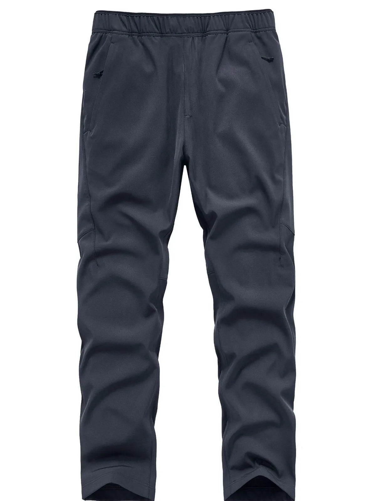 Men's Plus Size Casual Elastic Waist Pants in Blue