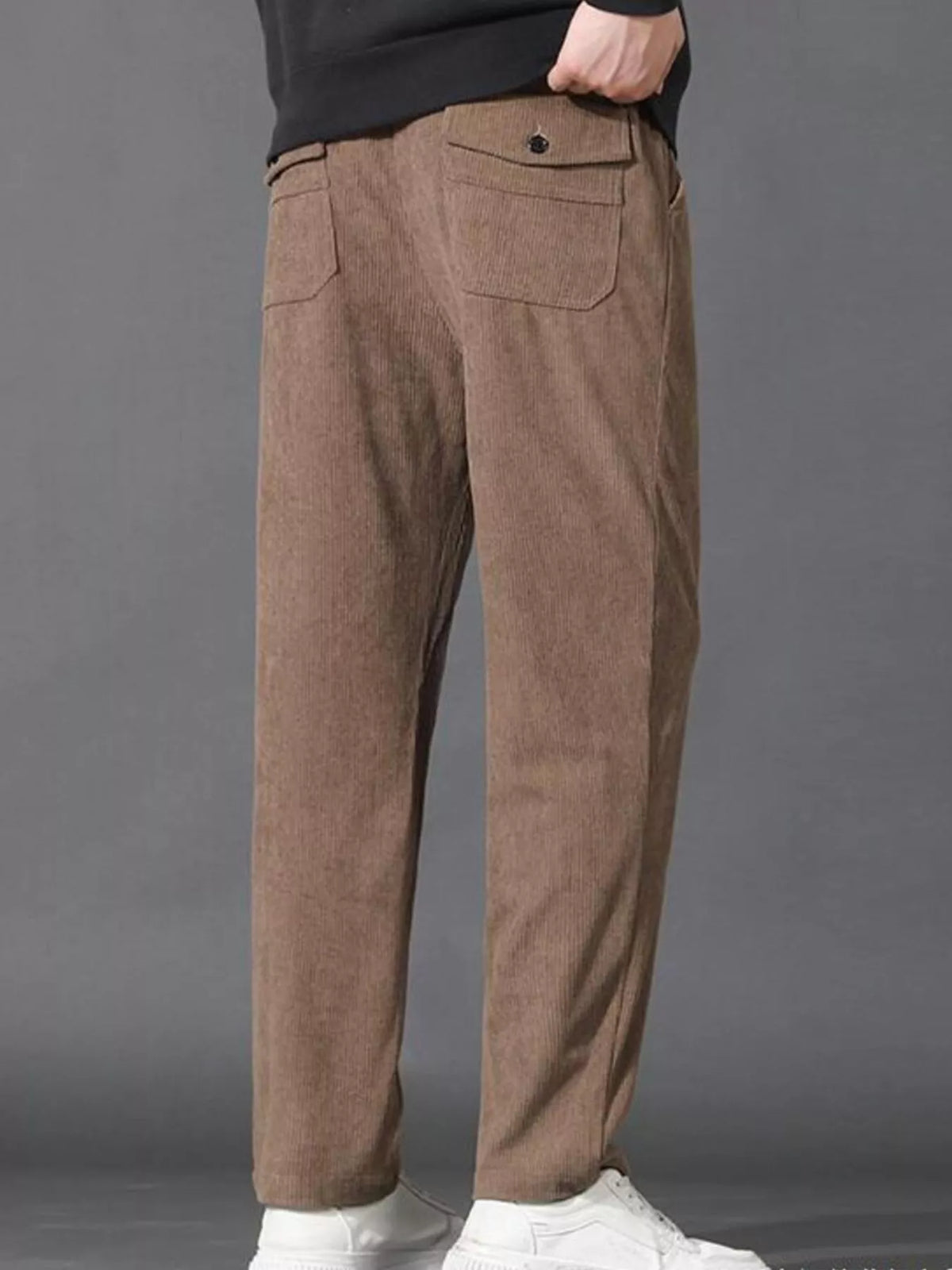 Men's Plus Size Drawstring Loose Fit Pants, view 2