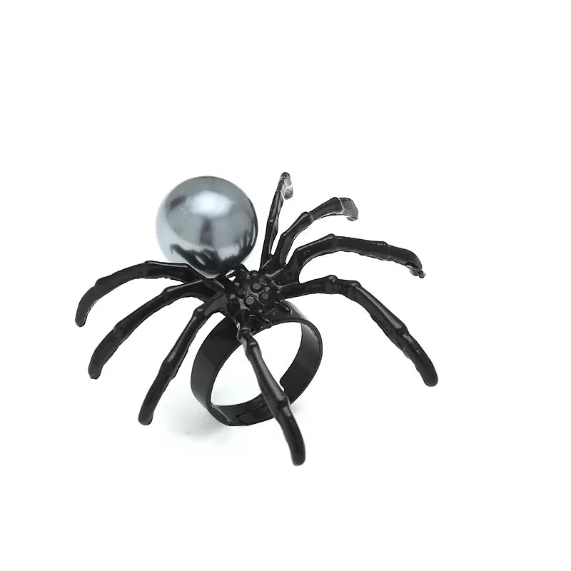 Halloween Spider Pearl Ring - Lilixa.store