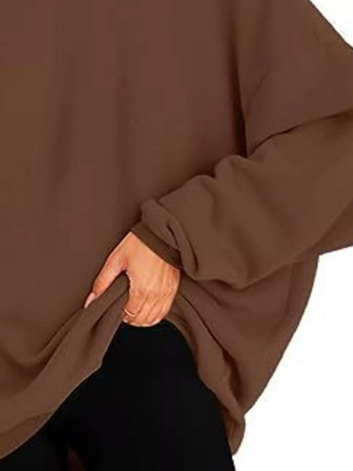 Drop Shoulder Long Sleeve Hoodie, view 8