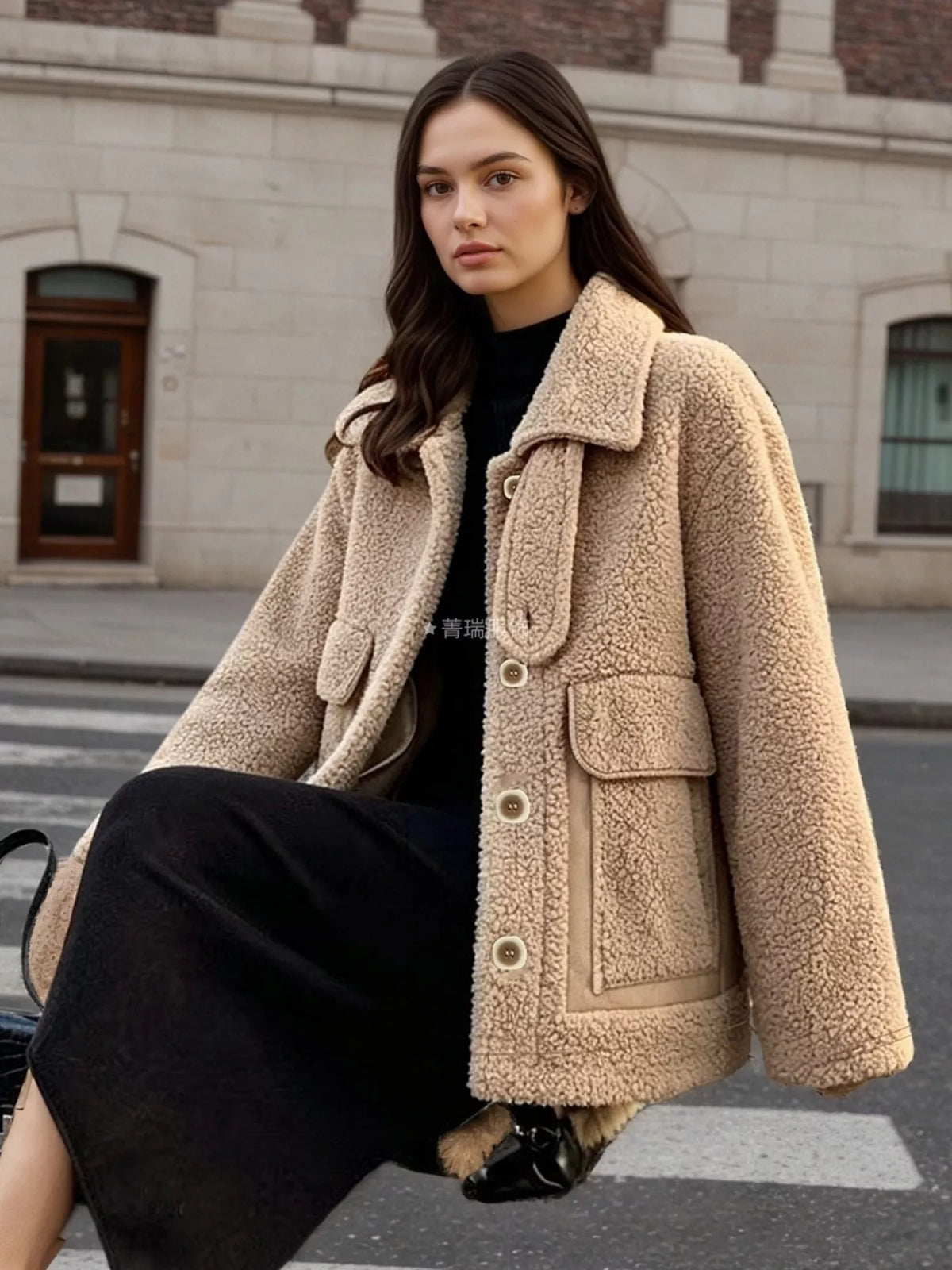 Sherpa Button-Up Outerwear