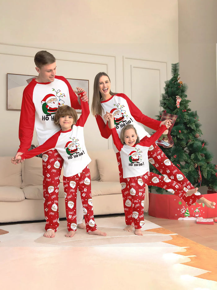 Full Size Matching Family Christmas Santa Claus Pajamas Set Plus Size - Lilixa.store