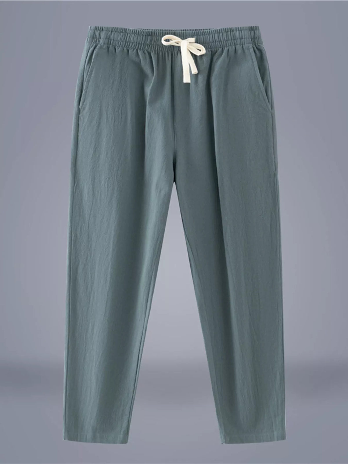 Men's Plus Size Casual Loose-Fit Pants in Deep Teal
