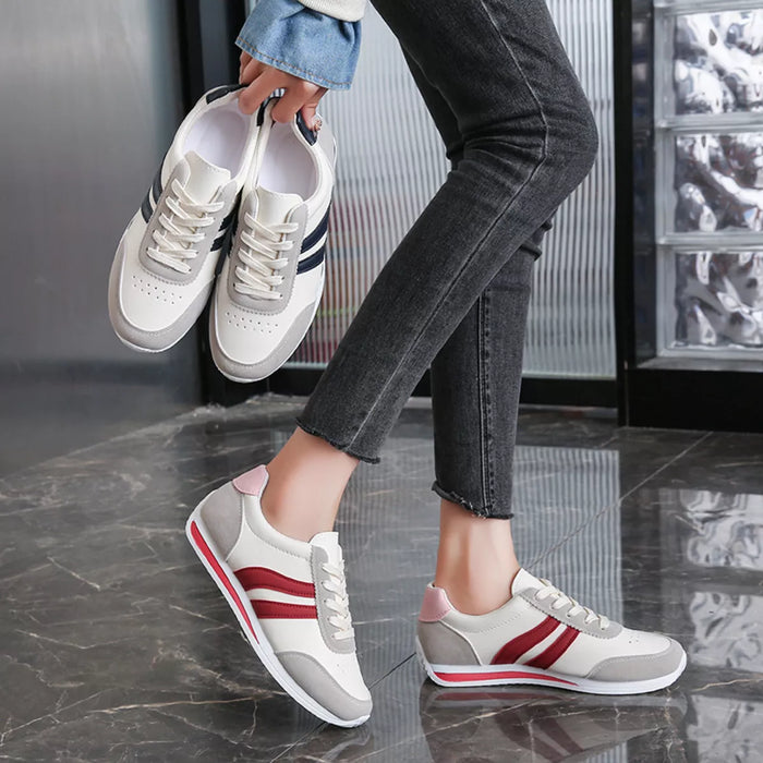 Round Toe Lace Up Sneakers - Lilixa.store