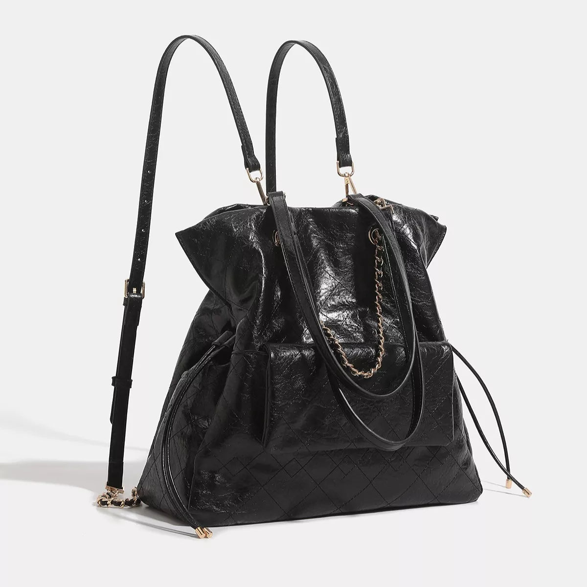 Convertible Drawstring Backpack Bag