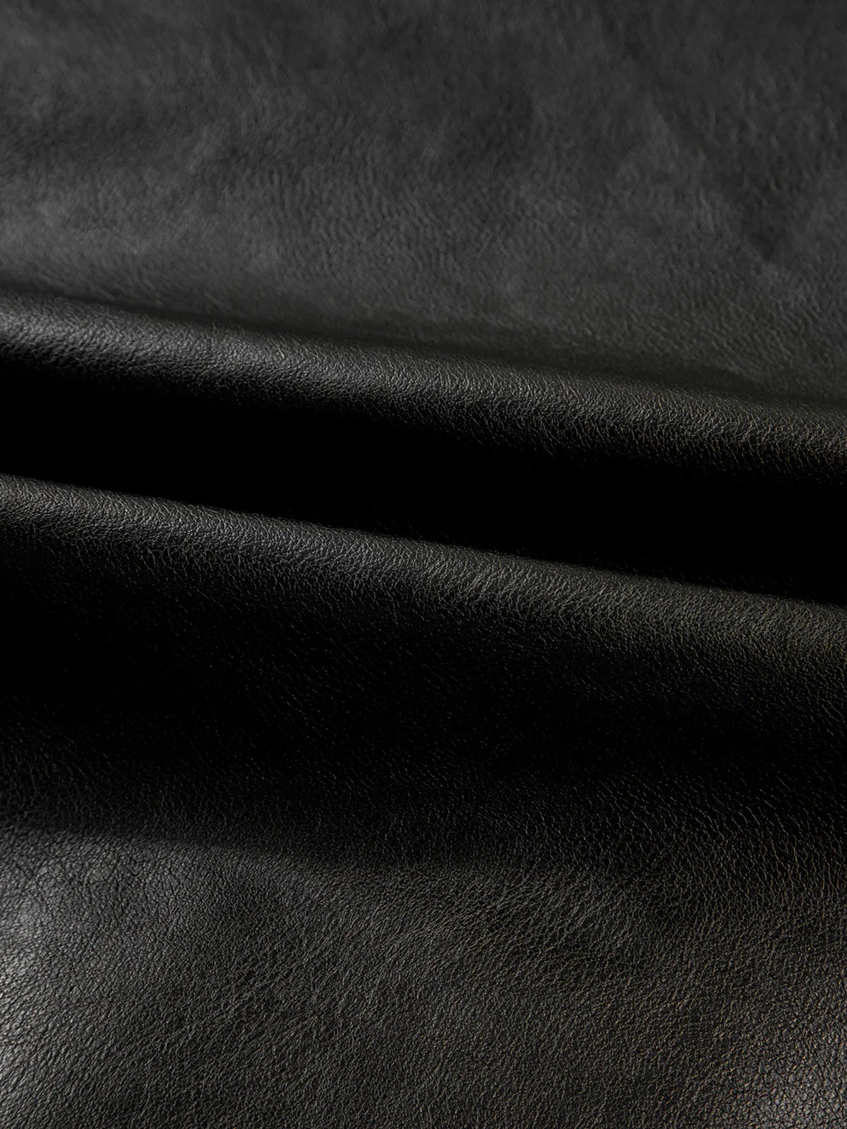 Faux Leather Buttoned Front Boxy Jacket in Black, view 10