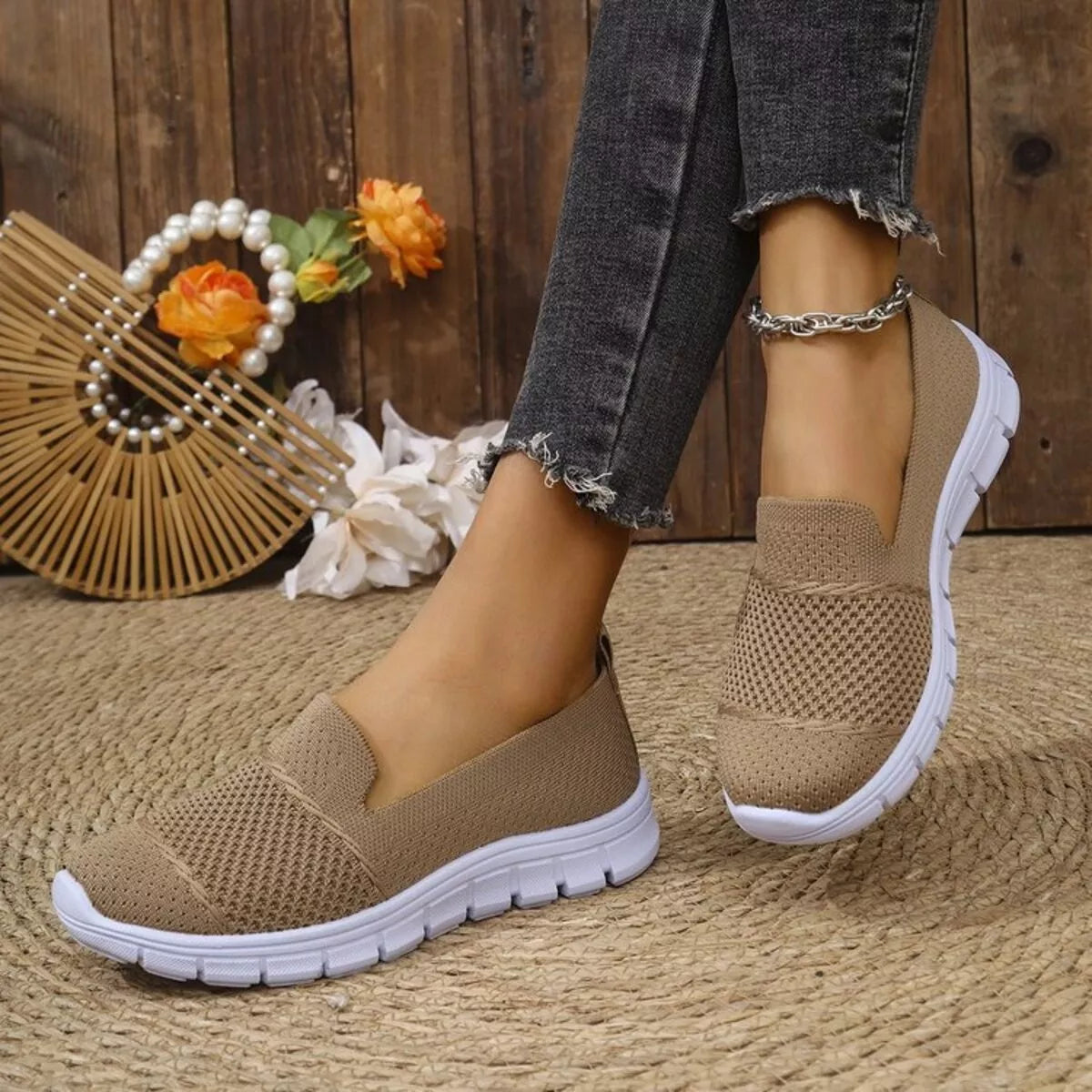 Round Toe Flats Slip-Ons - Lilixa.store