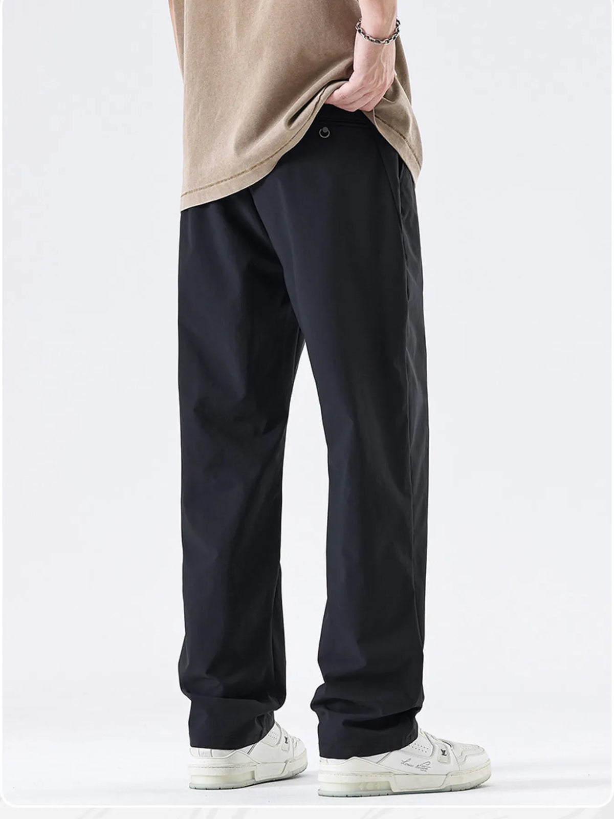 Men's Full Size Wide Leg Pants Plus Size, view 5