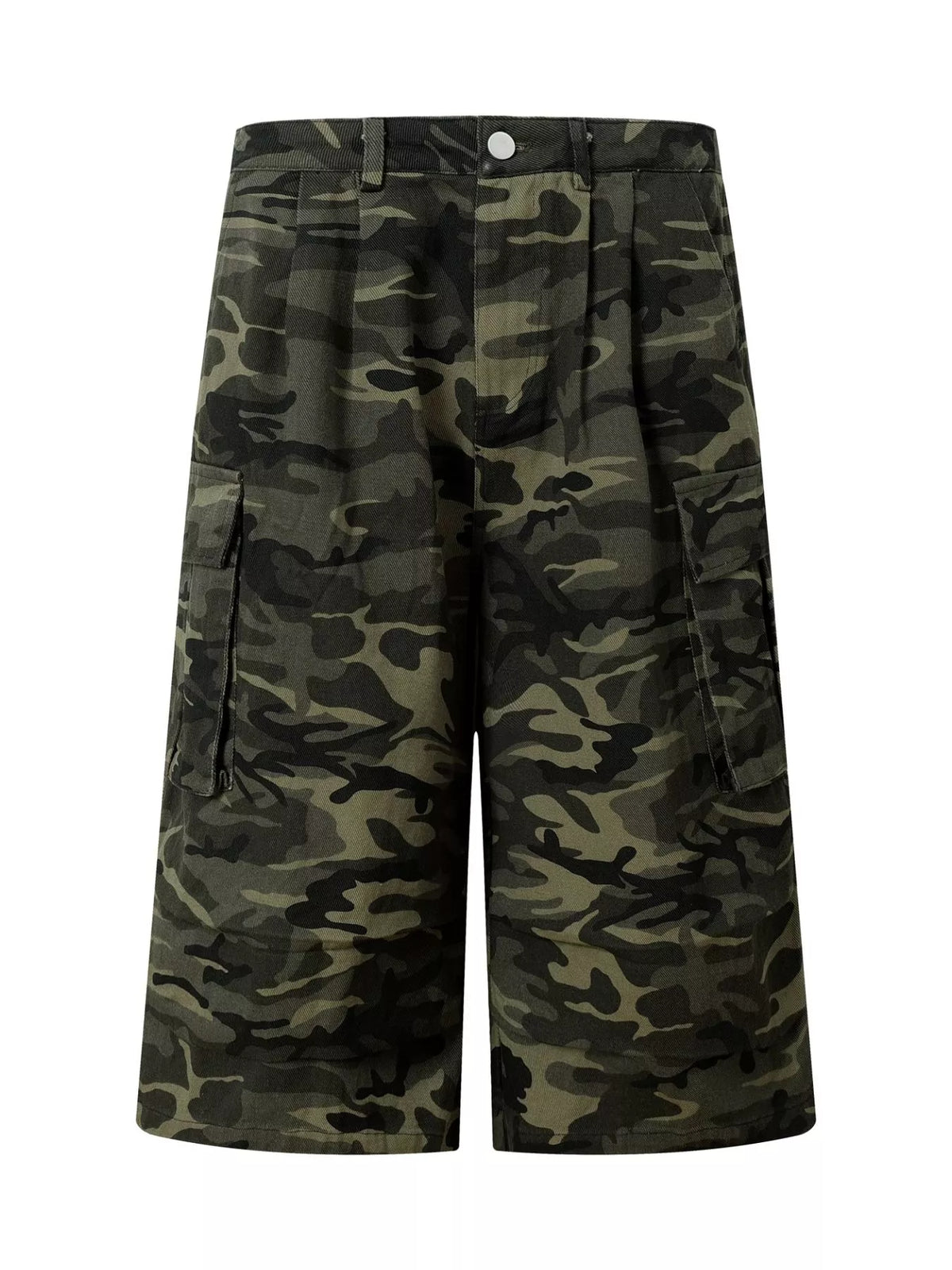 Men's Camouflage Cargo Wide-Leg Capris - Lilixa.store