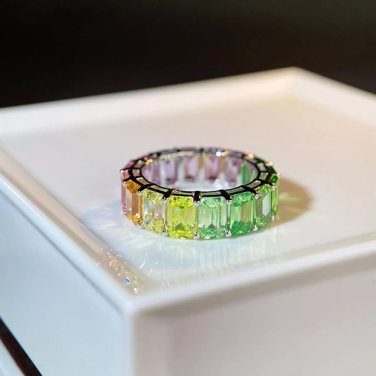 925 Sterling Silver Zircon Ring