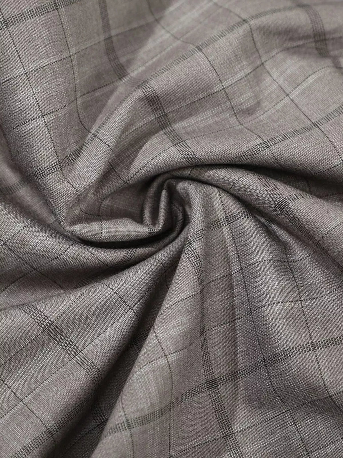Men's Plaid Wide-Leg Pants