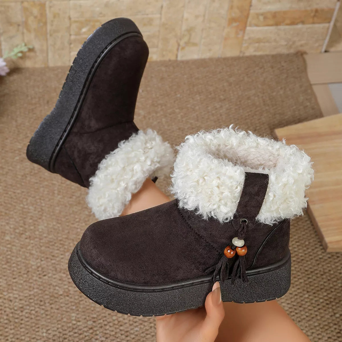 Round Toe Platform Boots